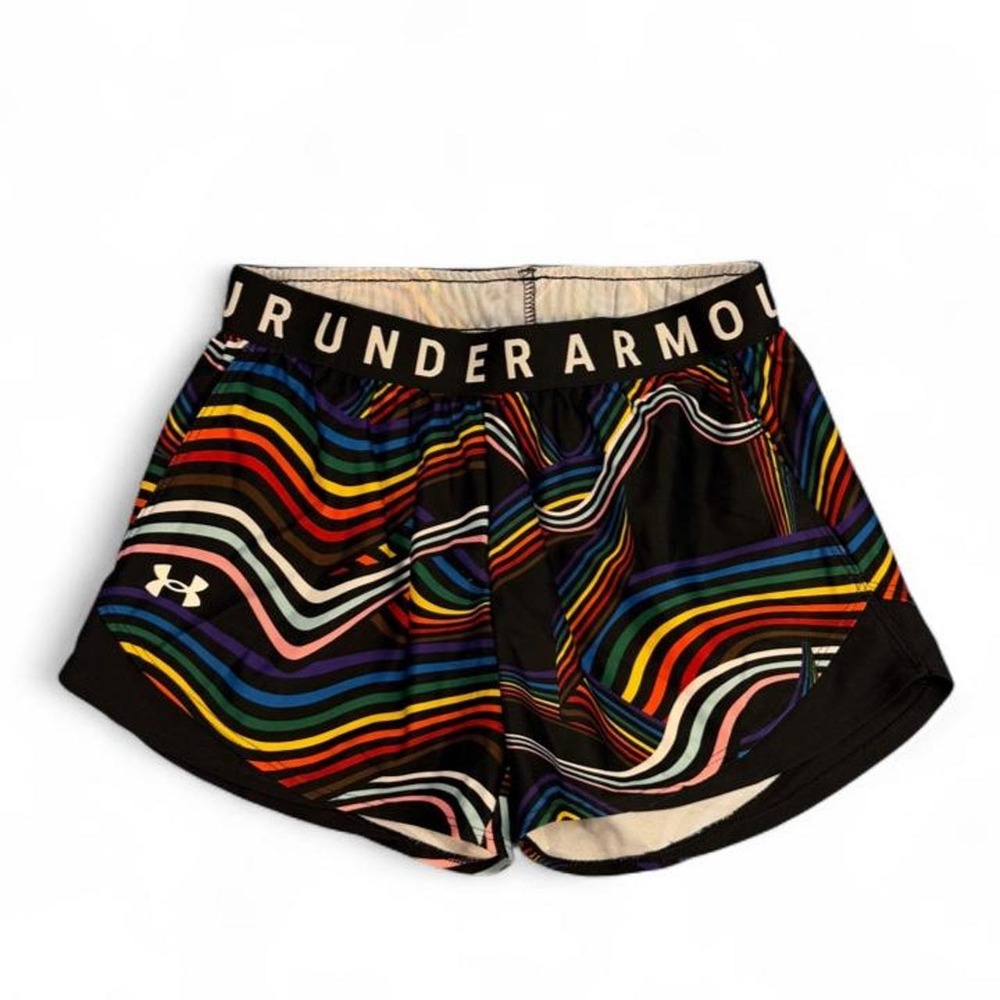 Under Armour Women's Pride Play Up 3.0 Rainbow Shorts – Size XS